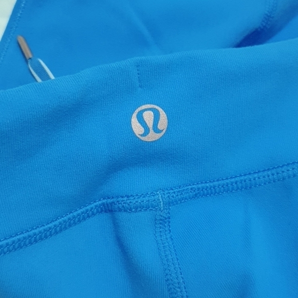 Lululemon Heat it up Ocean Blue Cropped leggings - Picture 7 of 8